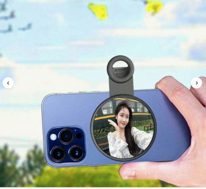 1pc Universal Smartphone Rearview Mirror – No Battery, No Charge Needed! Unlock New Selfie Angles 📸💎